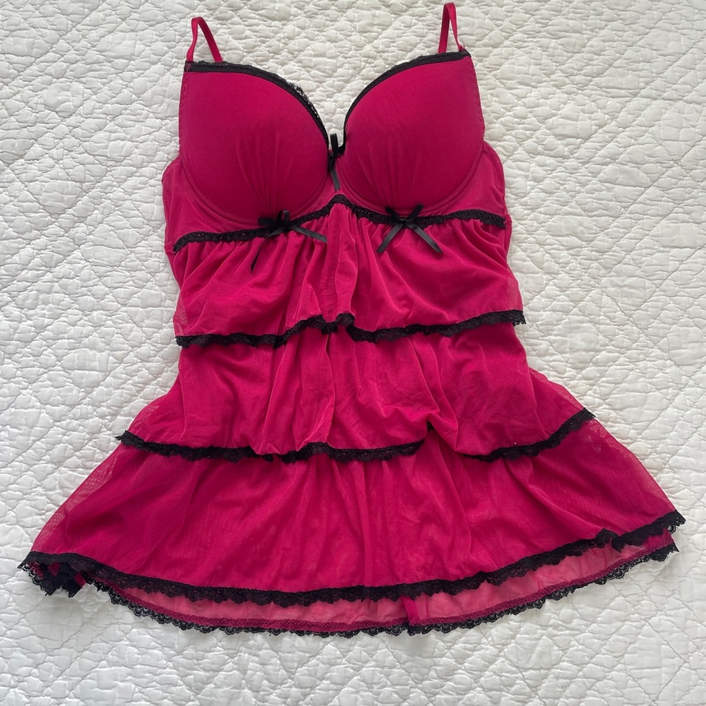 Vintage Lace Babydoll Slip Dress